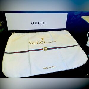 Gucci Accessory Collection Dust Travel Drawstring Bag New In Original Plastic